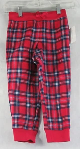 Charter Club Unisex Kids Jogger Pajama Pants, Red Blue Holiday Plaid, 4 to 5 - Picture 1 of 2