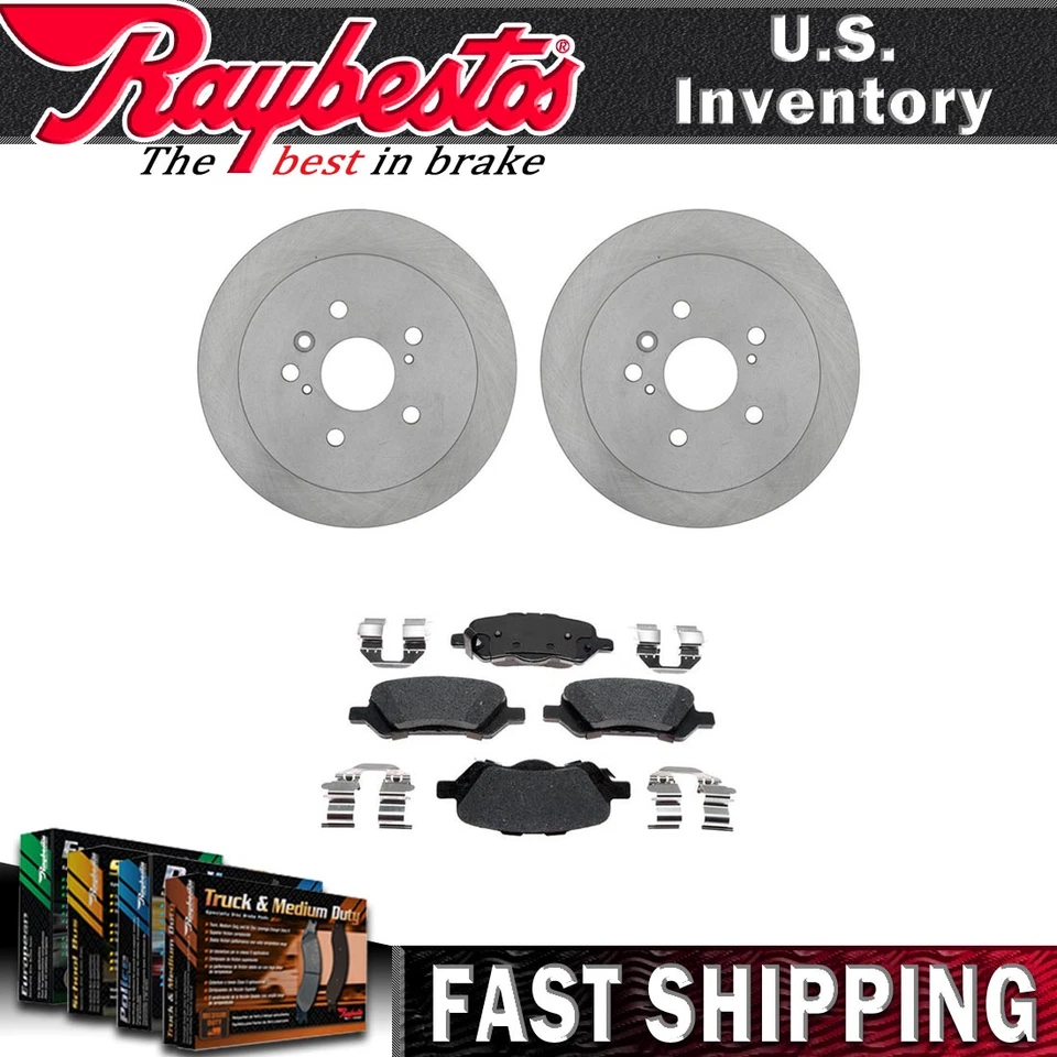 Задние тормозные диски и керамические тормозные колодки с оборудованием для Toyota Venza 2009-2016 годов выпуска - Изображение 1 из 4