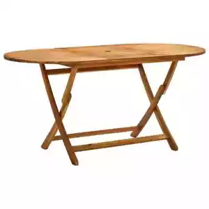 vidaXL Folding Garden Table 160x85x75 cm Solid Acacia Wood - Picture 1 of 7
