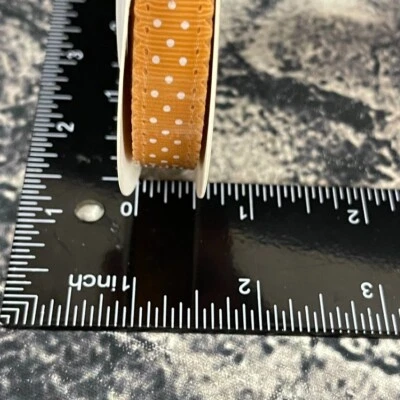 Stampin' Up MORE MUSTARD 124140 Scalloped Dots Ribbon 1/2" x 10 Yards - Image 1 of 4