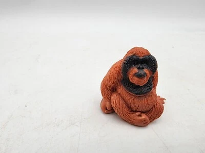 Vtg K&M Inc Mini Plastic Orangutan One Inch Figurine Cake Topper Whatnot - Image 1 of 4