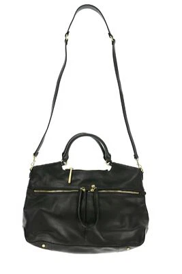 Hobo 241953 Womens Casual City Light Satchel Bag Leather Black Size 17x10.5x5 - Image 1 of 4