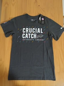 Buffalo Bills NFL Crucial Catch Nike Dark Gray T-Shirt; Men’s S New NWT DriFit - Picture 1 of 4