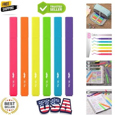 Colores Surtidos 6 piezas Resaltadores - Punta de Cincel, Perfecto para Páginas y Notas de la Biblia Foto 1 de 4