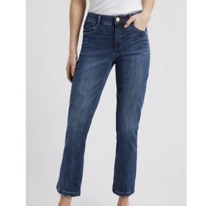 Pantalones de mezclilla recortados Wit & Wisdom para mujer talla 14 lavado oscuro corte bota - Imagen 1 de 6