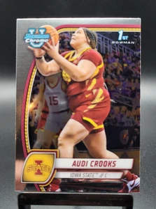 #9 Audi Crooks 1st 2024-25 Bowman Chrome University Basketball Base Iowa State - Bild 1 von 2
