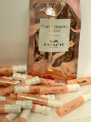 Spray de muestra Coach Dreams Sunset de Coach EDP 0,04 OZ sin tarjeta 15 X Foto 1 de 3