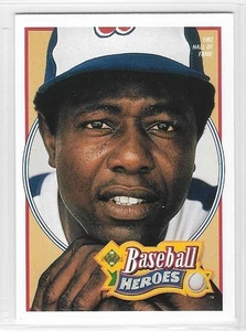 1991 Upper Deck Baseball Heroes #26 of 27 HANK AARON Braves  Nr-Mint (1982 HOF) - Picture 1 of 2