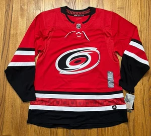 Adidas NHL Carolina Hurricanes Authentic Jersey Blank Red Mens Size 52 New - Picture 1 of 7