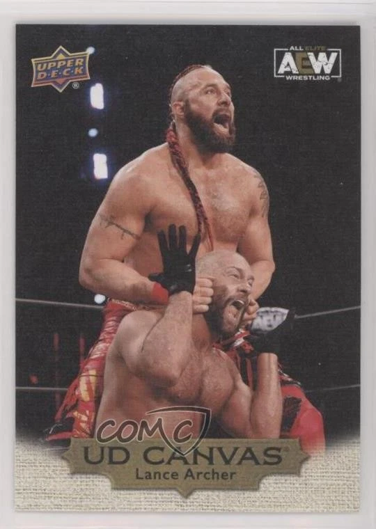 2022 Upper Deck AEW All Elite Wrestling UD Canvas Gold Lance Hoyt Archer #C19 - Image 1 of 2