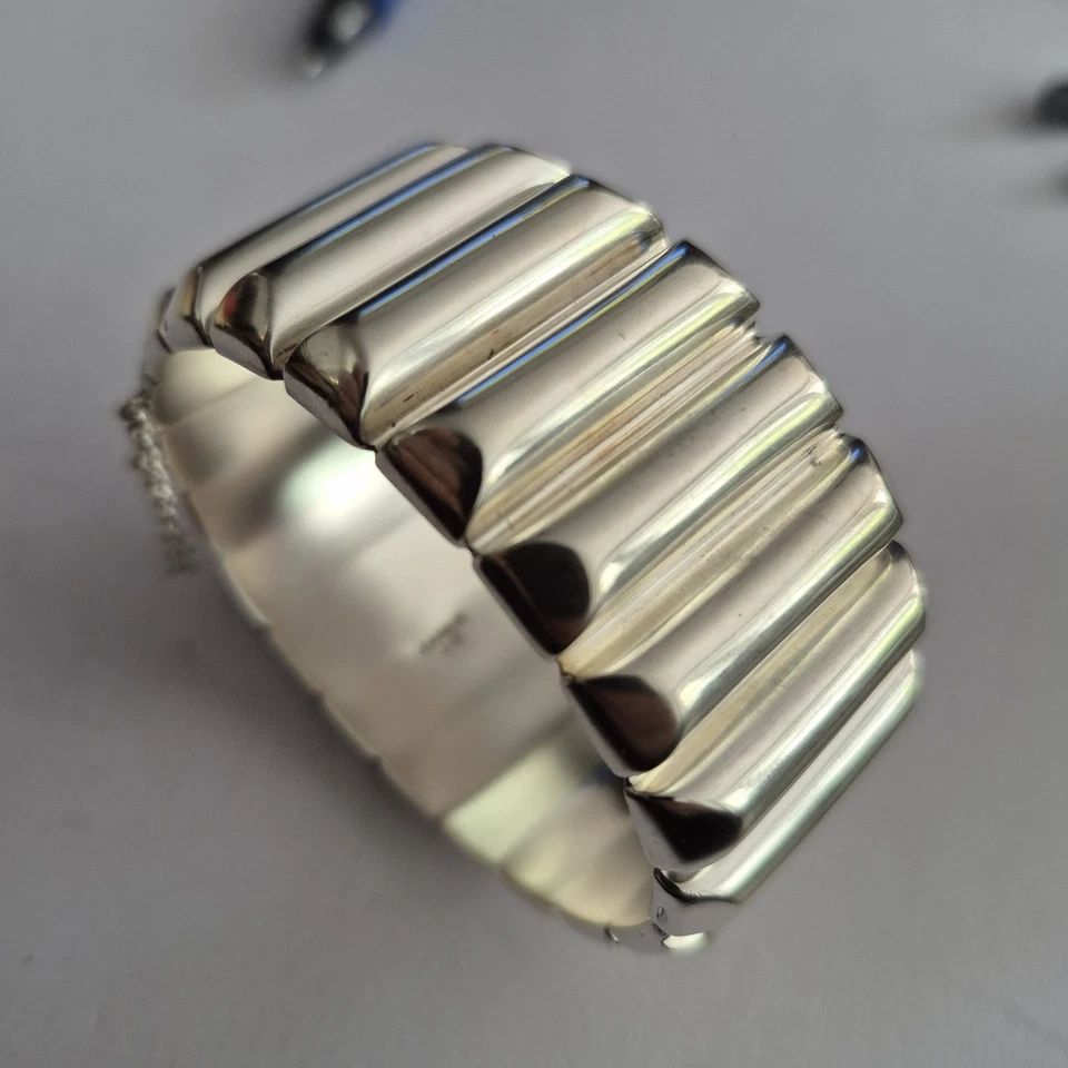 Brazalete Brazalete Calvin Clein Plata de Ley 7" Largo 99g Peso  Foto 1 de 4