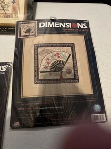 Vintage Dimensions Oriental Fan #35170 Counted Cross Stitch Kit New Sealed - Picture 1 of 6