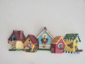 Mary Engelbreit Key Hanger Hook Birdhouse 3D Novelty 1977 Cottagecore Retro VTG - Picture 1 of 4