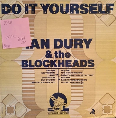 Ian Dury & The Blockheads Do It Yourself Vinyl Record VG/VG SEEZ 14  - Imagem 1 de 2