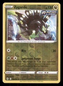 Zygarde SWSH07: Evolving Skies #118/203 Holo Rare Reverse Holo Pokemon LP - Picture 1 of 2
