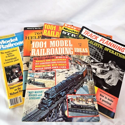 MODEL RAILROADING - Lot of 6 Various Vintage Railroad Magazines - Good Condition - Image 1 of 4