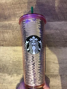 Starbucks 2017 Pink Sequin Tumbler Cup [RARE] - Picture 1 of 2