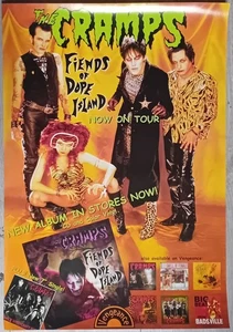 CRAMPS Fiends Of Dope Island Rare Original In-store promo poster 2003 Euro - Picture 1 of 2