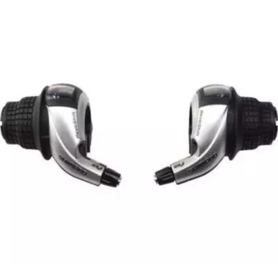 SHIMANO Tourney Revo SL RS45 Twist Shifters Set 3 x 8 Speed Set Replacement Pair - Image 1 of 4