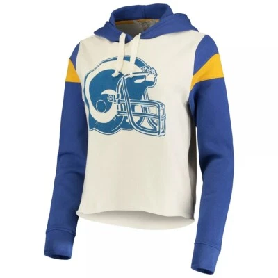 Женская укороченная толстовка с капюшоном Junk Food NFL Los Angeles Rams новая  - Изображение 1 из 4