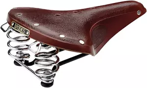B67, Leather Bike Saddle with Suspension Springs - Picture 1 of 12