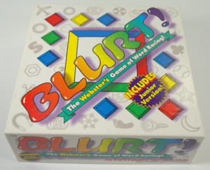 Blurt! The Webster's Game of Word Racing! Includes Jr Version Patch COMPLETE