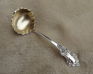 Unknown by Blackinton 4 1/2" Sterling Mayonaisse Ladle no mono gold vermeil Nice