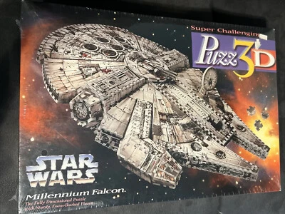 1995 Star Wars Millennium Falcon 3D puzzle 857 pieces Vintage VTG Sealed NIB New - Image 1 of 4
