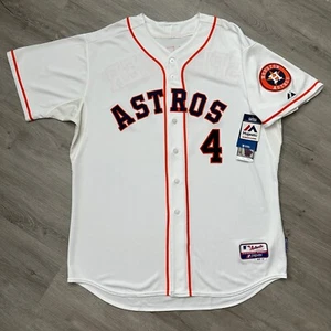 Authentic George Springer Houston Astros Jersey 52 XXL 2XL Majestic Cool Base - Picture 1 of 8