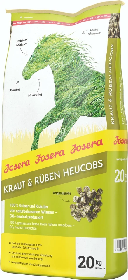 Kraut & Rüben Heucobs 20 kg, Josera ( 1,50 €/ kg) - Bild 1 von 1