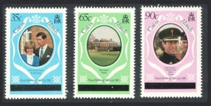SALE Caicos Is. Charles and Diana Royal Wedding 3v London 1981 MNH SG#8A-10A - Picture 1 of 1