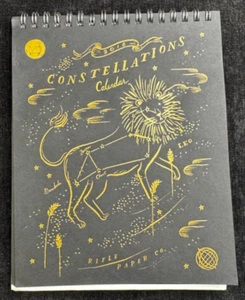 Rifle Paper Co. Constellations 2018 Gold Foil Desk Calendar- Great Art to Frame - Picture 1 of 7