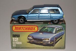 MATCHBOX SUPERFAST #12 CITROEN CX STATION WAGON, YELLOW INT., EXCELLENT, BOXED