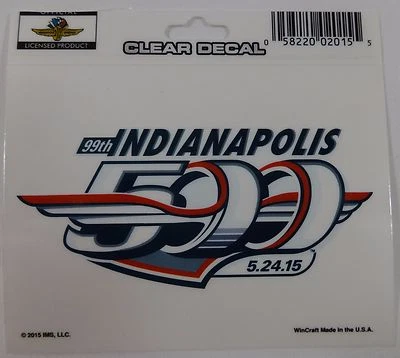 2015 Indianapolis 500 Event Collector Decal Indy 500 Grand Prix of Indianapolis - Image 1 of 4