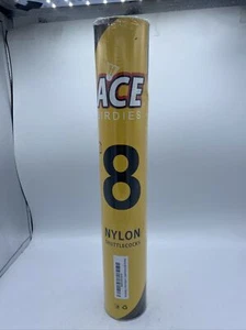 Badminton Nylon Shuttlecocks Birdies Indoor Outdoor Racket Game Yellow - 8 Pack - Picture 1 of 5