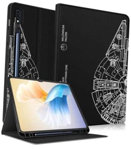 for Samsung Galaxy Tab S8 Ultra/Tab S9 Ultra Case 14.6 Inch 2-Black Rotary Gear - Picture 1 of 7