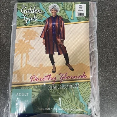 THE GOLDEN GIRLS DOROTHY ZBORNAK DRESS ROBE COSTUME ADULT S/M 6-8 Robe Only, New - Image 1 of 4