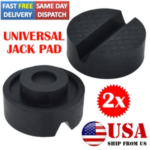 X2 Jack Rubber Pad Disk For Jacking Stands Slotted Rail Floor Car Lift Adapter & - Picture 1 of 7