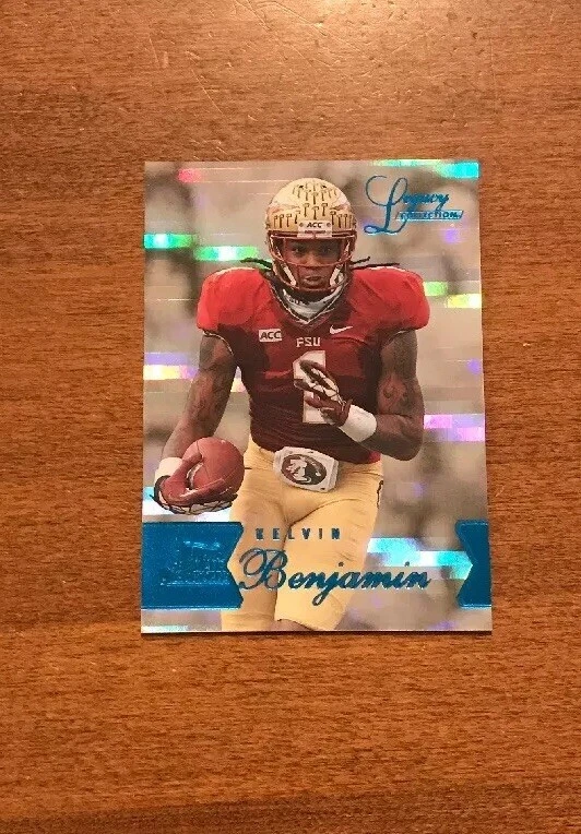 Kelvin Benjamin 2014 Flair Legacy Rookie #117 Row 1 Panthers Bills Chiefs /100 - Image 1 of 4