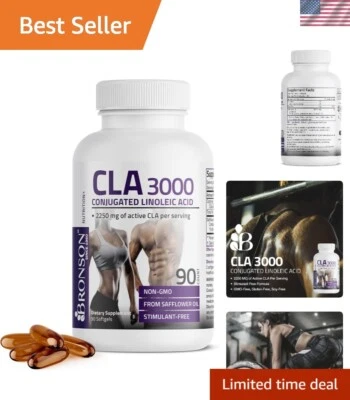 自然支持体重管理带 CLA 3000 超高效 90 粒软胶囊 — 第 1/4 张图片