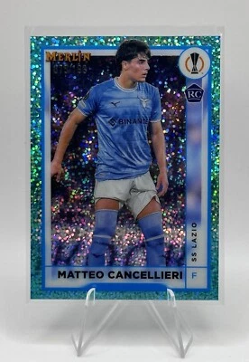 Matteo Cancellieri Numbered RC 075/199 Aqua Speckle Refractor 22-23 Topps Merlin - Image 1 of 3