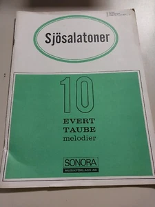 sjosalatoner 10 evert pigeon mélodier (partition de poche) ÉDITION SUÉDOISE - Photo 1/2