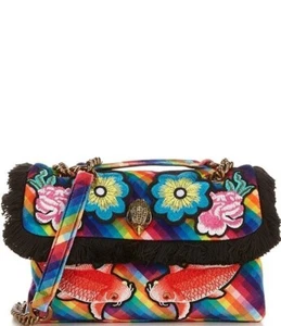 NWT $265 Kurt Geiger Large Koi Fish Rainbow Shoulder Crossbody Bag multi - Picture 1 of 8