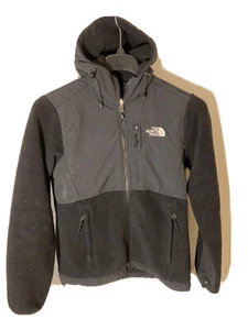 The North Face Womens Size S Denali Hooded Full Zip Jacket in Black - Picture 1 of 7