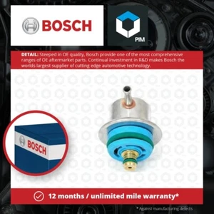 Fuel Pressure Regulator fits BMW Z3 E36 2.8 96 to 98 Bosch 13531436110 Quality - Picture 1 of 5