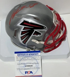 JESSIE TUGGLE Signed Autographed Auto Atlanta Falcons FLASH Mini Helmet PSA/DNA - Picture 1 of 3