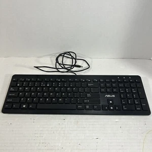 ASUS AK1D US English Multimedia USB Keyboard Black **READ** - Picture 1 of 8