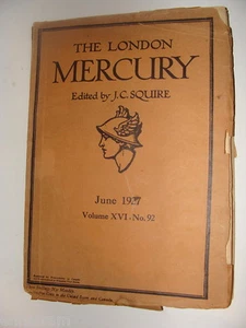 London Mercury Literary Magazine June 1927 ed. J C Squire Vol XVI No 92 - Picture 1 of 1