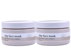 2 BATH & BODY WORKS CLAY FACE MASK WITH KAOLIN CLAY & VITAMIN E 5 OZ / 142 g NEW - Picture 1 of 5
