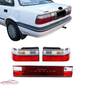 Juego de 3 luces traseras para 93-97 Toyota Corolla AE100 AE010 Licese Board JDM - Imagen 1 de 9